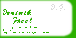 dominik fassl business card